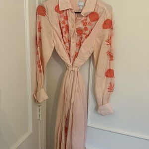 Crown & Ivy Pink Floral Long Sleeve Dress